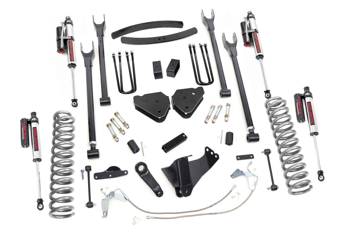 Ford F-250 Super Duty Suspension Lift Kit - Rough Country - 4 Link | Vertex - '08-'10